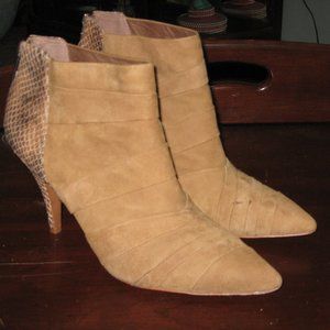 Donald J. Pliner Turk Camel Sand Faux Snake Boots